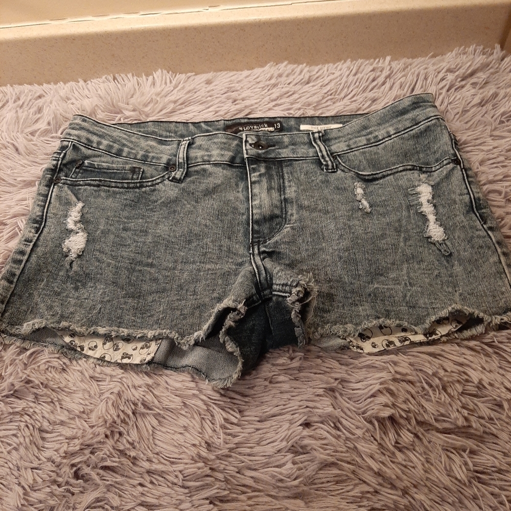 Love Sick Jean Shorts Size 13